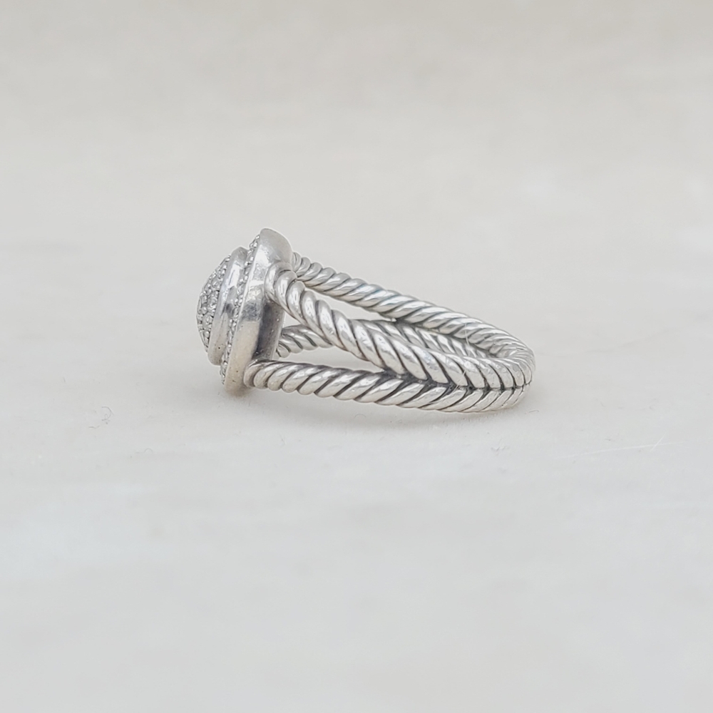 David Yurman Petite Cerise Diamond Ring - Picture 2 of 15